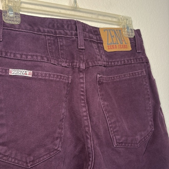 Vintage Zena Denim Women's Purple Jeans - Picture 4 of 5